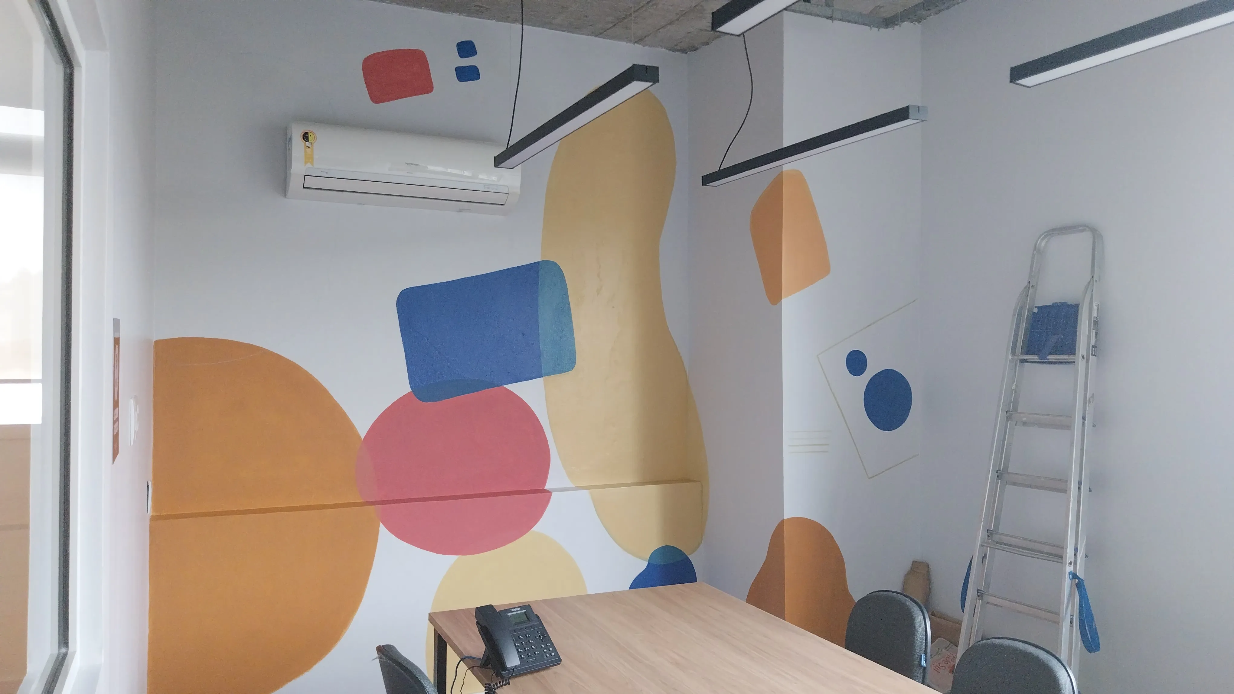 Pintura de escritorio y sala de estar